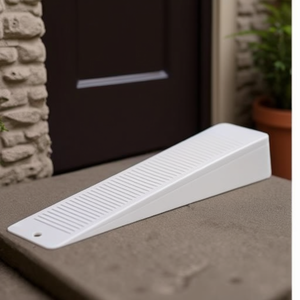 Lot de 10 cale-portes en plastique blanc 100 mm x 16 mm pour une sécurité domestique accrue - Product Image 3