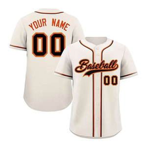 Maillot de baseball hip-hop personnalisé cousu sur mesure – Uniforme de sport imprimé court personnalisé pour hommes, femmes et adultes – T-shirt de baseball tendance - Product Image 4