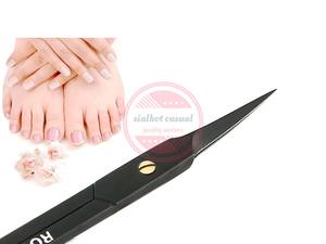 Tijeras para cutículas de uñas de acero inoxidable afiladas profesionales de alta calidad para manicura - Product Image 4