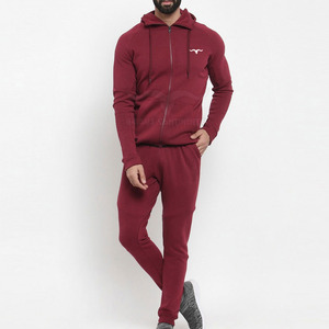 Chándal personalizable para hombre, chándal de calidad para correr, patrón sólido con cuello con capucha, venta al por mayor, hecho a medida - Product Image 1