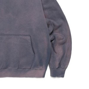 Sweat-shirts à capuche en coton 100% de haute qualité, vente en gros, streetwear d'hiver, délavage délavé, pour hommes, logo imprimé sur écran personnalisé - Product Image 4