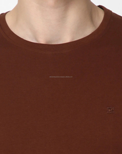 T-shirts pour hommes grandes tailles 100 % coton avec logo frontal, tissu moyen à lourd, respirant, motif uni, faible MOQ - Product Image 5