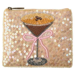 Designer Handmade Cotton Beaded <b>Embroidery</b> Coin Purse/Pouch for Fashion Lovers Vintage Style Seed Beads Customizable for Women - Product Image 1