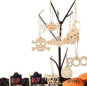 Décor de fête d'Halloween en bois-Centres de table amusants pour Spooky Vibes VIET FARGIMEX - Product Image 5