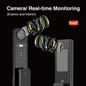 Serratura Intelligente NF2 con Riconoscimento Facciale 3D e Sblocco Tramite Impronta Digitale, Vene Palmari, Carta e Chiave per Porte in Legno - Product Image 2