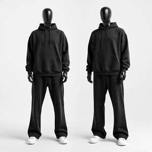 Conjunto Deportivo de Invierno con Logotipo Personalizado, Traje de 2 Piezas para Entrenamiento, Gimnasio, Fitness, 100% Algodón, Conjunto de Sudadera y Pantalones Deportivos de Talla Grande - Product Image 6