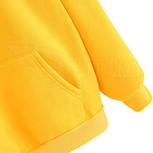 Sudadera con capucha de invierno de talla XL personalizada, de secado rápido, manga larga, patrón sólido, poliéster/algodón, logotipo teñido liso, cuello con capucha impreso - Product Image 4