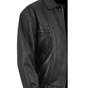 Chaqueta de Invierno de Piel de Oveja Genuina Original para Hombre, Cuello Alto, Logotipo Frontal, Impermeable, Resistente al Viento, Último Diseño OEM de Alta Calidad Personalizado - Product Image 5