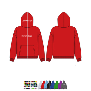 Sudadera con capucha y cremallera cara completa corte y cosido estilo de calle con logotipo personalizado y capucha con cremallera exterior Sudadera con capucha de invierno de nuevo diseño OEM - Product Image 5