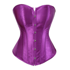 Corset en Satin violet élégant Body Shaping Shapewear Minceur Taille Formateur Bustier Top pour Femmes Lingerie Sexy Outfit - Product Image 1