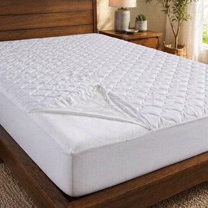 Protège-matelas doux, imperméable, matelassé, respirant, 300 fils, coton et polyester, housse de lit toutes saisons pour la maison et l'hôtel - Product Image 6