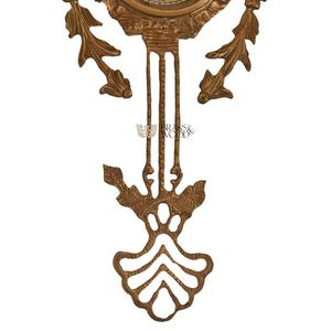 <b>Vintage</b> ornate gold <b>wall</b> <b>clock</b> with roman numeral dial and antique decorative design classic timeless home decor - Product Image 2