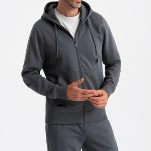 Sudaderas con capucha de otoño a la moda, informales y pantalones deportivos Sudadera con capucha, conjunto de Jogger con cremallera, ropa de calle, chándal, conjuntos de dos piezas para hombres - Product Image 1