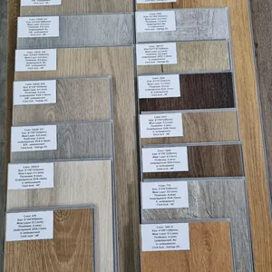 Lantai Spc pabrikan serbuk kayu spc lantai klik laminasi lantai asli Vietnam 4mm produk dalam ruangan tahan air