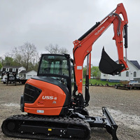 Mini-excavatrice sur chenilles U20-3, machine compacte puissante importée, performances de creusement élevées, capacité de la benne de 0,12 m³, 200 kW
