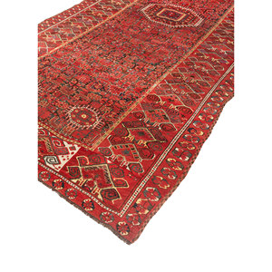 Alfombras de Lana Anudadas a Mano Nuray, Patrón de Medallón Rosa y Morado para Decoración de Sala de Estar, Pasillo, 9x12 Pulgadas-Paem-1106 - Product Image 2