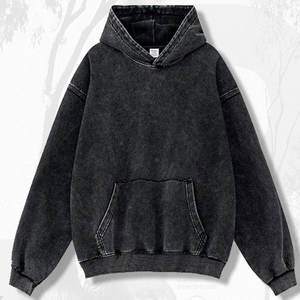 Essentials Unisex Oversize Hoodie Chándales de invierno de tela polar de alta calidad con diseño de bolsillo Nuevas sudaderas recortadas Hombres - Product Image 1