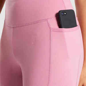 Leggings de punto de cintura alta para mujer, pantalones de yoga sin costuras, elásticos, transpirables, ligeros, de secado rápido, para gimnasio, entrenamiento, deporte y fitness. - Product Image 5