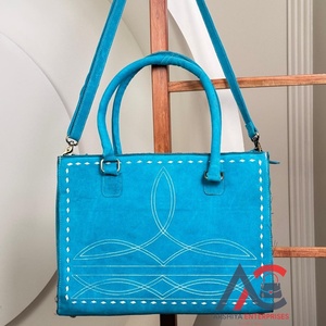 Bolso de Mano con Correa PARA EL Hombro para Mujer, Bolso de Cuero de Gamuza Auténtica, Hecho a Mano, Uso Diario - Product Image 1