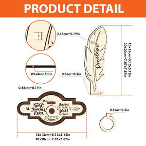 Personalized Engraved Feather Wood Pencil Holder Unique <b>Desk</b> <b>Organizer</b> Student/Teacher Gift Stylish Office Decor. - Product Image 2