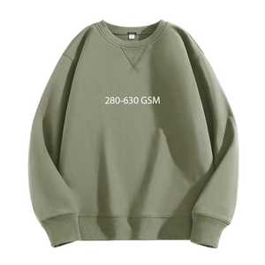 Pull-over molletonné pour homme de haute qualité, coupe carrée, col ras du cou, logo personnalisé, 340g, 100% coton, respirant, écologique, hiver, épaules tombantes - Product Image 5