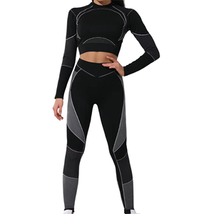 ชุดวอร์มโยคะยืดได้สูงเลกกิ้งควบคุมหน้าท้อง - Product Image 6