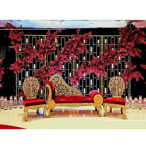 เทียนแต่งงานของชาวยุทธติดตั้งฉากหลังสําหรับเวทีเทียนเงาผนังสําหรับงานแต่งงานตกแต่งเวทีเทียนสแควร์ผนังสําหรับงานแต่งงานตกแต่ง - Product Image 1