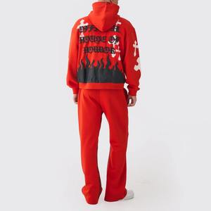 Haute qualité hommes personnalisé 2025 bouffée impression surdimensionné basiques, coton mélangé sweats à capuche mousse impression Logo sweats à capuche hommes sweats à capuche - Product Image 3