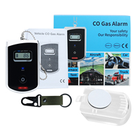 Detektor Gas mobil Mini, pendeteksi Gas karbon monoksida kendaraan Mini, pengukur Digital portabel, Alarm Visual & suara
