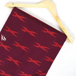 Ikkat القطن النسيج قماش مطبوع يدوي Dabu المطبوعة زهرة تصميم تنفس Jaipuri اليدوية الجلد ودية لصناعة الملابس تصدير