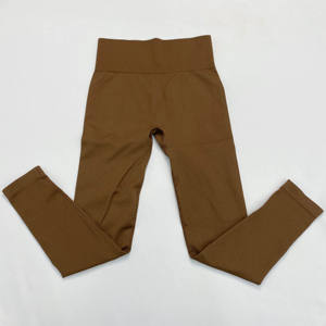 Mallas de cintura alta de secado rápido para mujer, el mejor diseño, pantalones sin costuras, tamaño XL, colores personalizados, patrón impreso, venta al por mayor - Product Image 2