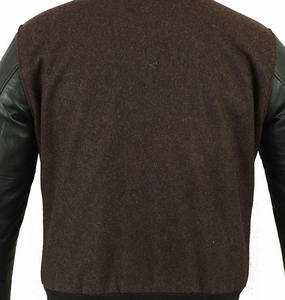 Veste matelassée personnalisée en toile coupe-vent, respirante et imperméable, avec logo personnalisé, style Letterman, Baseball, Streetwear, Varsity pour - Product Image 6