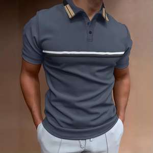 Polo de negocios de ocio personalizado, camiseta de manga corta de verano con logotipo, diseño personalizado, tela para ocasiones de golf - Product Image 3