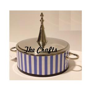 Olla para servir comida caliente de madera y nácar con calidad premium, personalizada OEM, tipo cacerola para bodas. - Product Image 2