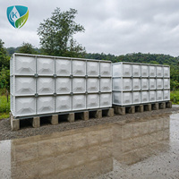 Réservoir d'eau modulaire boulonné en PRV SMC, capacité maximale 2000m³, pour l'infrastructure municipale