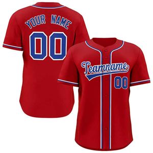 Maillot de baseball d'équipe personnalisé pour hommes avec coutures boutonnées sur le devant et tissu respirant pour le jour du match - Product Image 3
