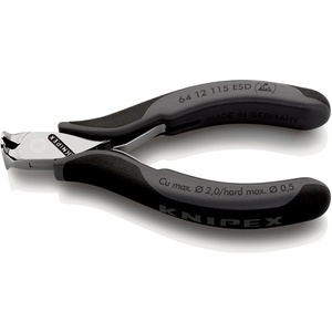 KNIPEX Electronics Front Cutter 115 Mm Beveled Small Mirror-<b>Polished</b> Multi-Component Handles - Product Image 1