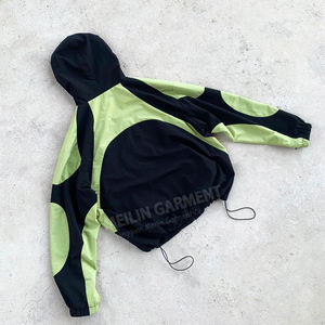 Wholesale Custom Fashion Blank Windproof Nylon Jacket Hoodies Polyester Outdoor <b>Zip</b> <b>up</b> Nylon Windbreaker Jackets Men - Product Image 2