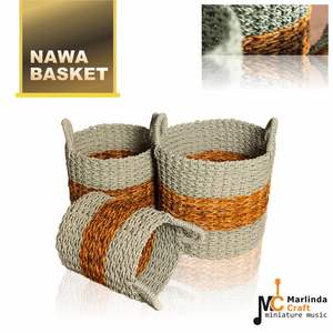 Cesta NAWA, Artesanía en Corteza de Árbol de Plátano - Product Image 1