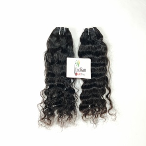 100% Producto de cabello indio sin procesar Onda de cabello natural Cutícula vietnamita alineada Paquetes crudos de doble estiramiento Cabello de templo indio - Product Image 3
