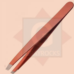 Pince à épiler antistatique personnalisée en acier inoxydable, extension d'épilation inclinée, marque privée - Product Image 3