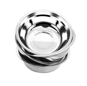 Bol de service en acier inoxydable pour les événements de cuisine à domicile avec matériau antirouille fini miroir pour une utilisation durable - Product Image 1