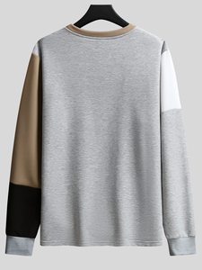 เสื้อสเวตเชิ้ตคอกลมหลากสีสไตล์สตรีทแวร์สำหรับผู้ชาย ผ้าฝ้ายฟลีซคุณภาพสูง เสื้อสเวตเชิ้ตผู้ชาย - Product Image 6