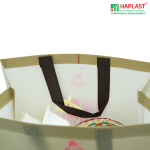 Logo personnalisé imprimé recyclé écologique robuste PP tissé sac à provisions réutilisables sacs d'épicerie fabricant du Vietnam - Product Image 2