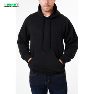 Customized <b>Men's</b> Thermal Fleece <b>Hoodies</b> Comfortable Heavyweight 220g 100% Cotton <b>Black</b> Multicolor <b>Plain</b> Dyed Breathable Gym - Product Image 4