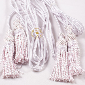 Wholesale Quality round Knot Religious Pectoral Rope Quality Tassel Cincture for Decorative Use for Garments - Product Image 1