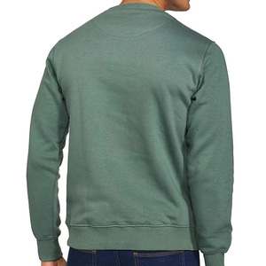 Sweat-shirt pour homme en coton 100% de haute qualité OEM, couleur unie, col rond, lourd, 300 grammes, logo personnalisé, vêtements d'hiver basiques - Product Image 6