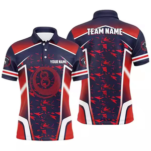 Camiseta Deportiva de Golf Personalizada con Logotipo, de Secado Rápido, Transpirable, 100% Poliéster, Tejido de Punto, para Hombre, Casual, Manga Corta, de Alta Calidad, Estilo Urbano - Product Image 2