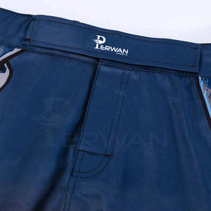 MMA Kickboxing Shorts High Street Style Patrón sólido Diseño personalizado Logotipo Ropa deportiva para hombres Entrenamiento - Product Image 4