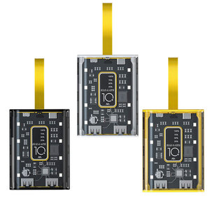 Batterie externe intelligente 10000mAh avec affichage numérique LED, veilleuse, batterie Li-Polymère en plastique, sortie 5W/18W, 3A, Japon, 50000mAh - Product Image 4